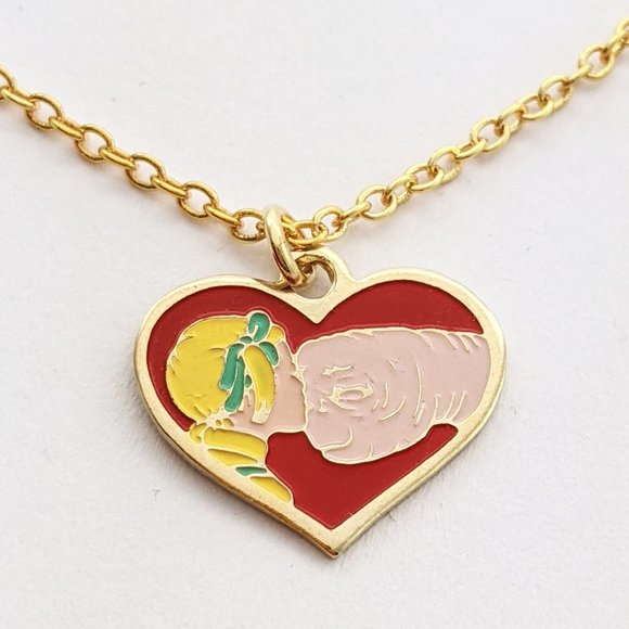 COPY - Vintage E.T. The Extra Terrestrial Necklace - E.T. Heart Charm - Picture 2 of 3